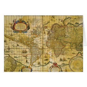 Carte du monde vintage