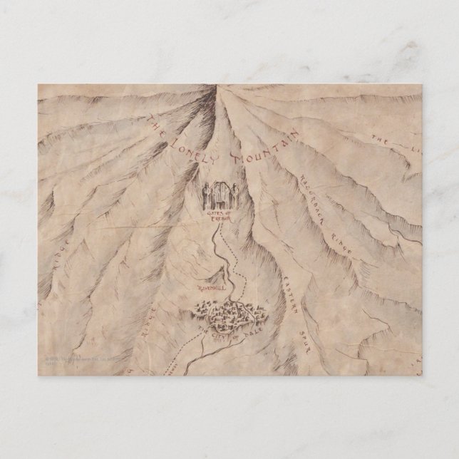 Carte du mont Lonley (Devant)