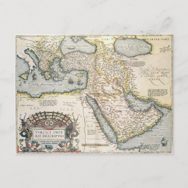 Carte du Moyen-Orient (Devant)