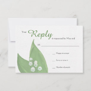 Carte du muguet RSVP