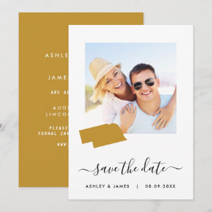 Carte du Nebraska Mariage photo Enregistrer la car