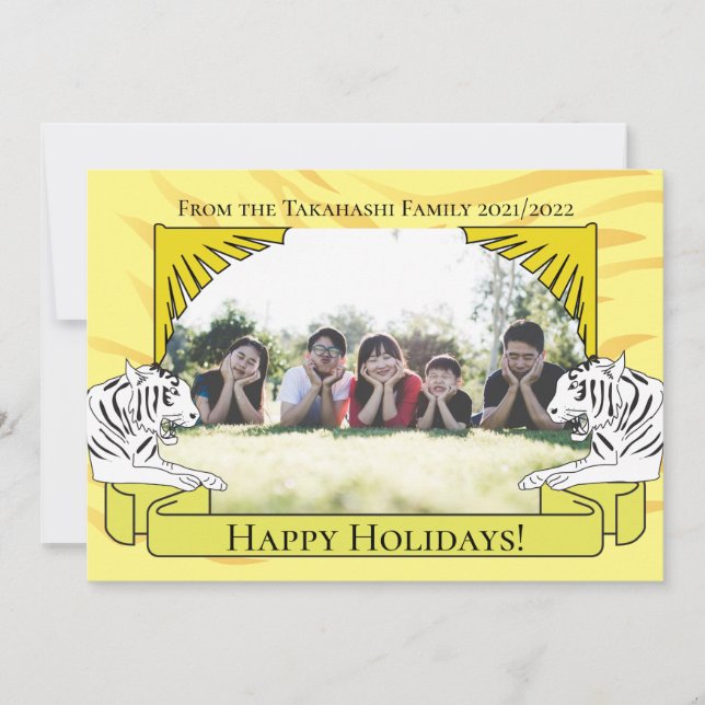 Carte du Nouvel An tigre (Devant)