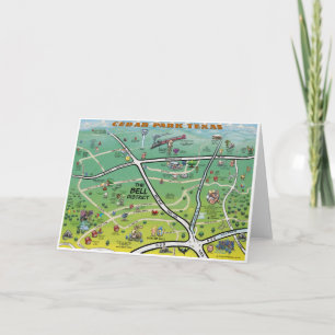 Carte du parc du cèdre Carte de voeux