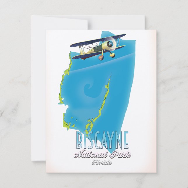 Carte du parc national de Biscayne en Floride (Devant)