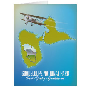 carte du Parc national de Guadeloupe