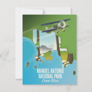 Carte du parc national de Manuel Antonio, Costa Ri