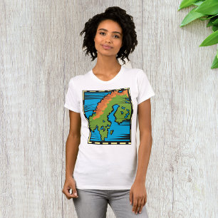 Carte du pays T-shirt femme