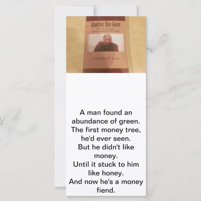 Carte du poète Caldwell Lee Limerick (Devant)