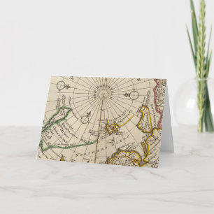 Carte du pôle Nord et des territoires à proximité