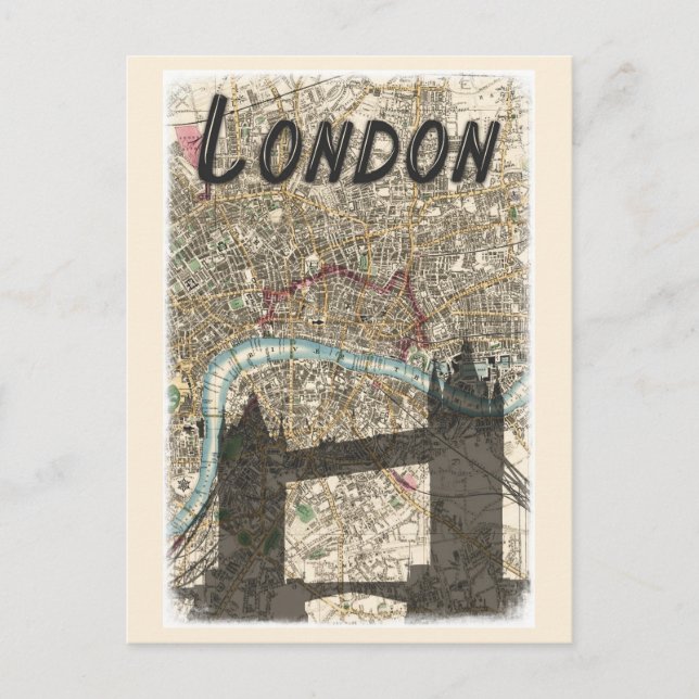 Carte du pont de la tour Londres (Devant)
