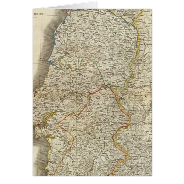 Carte du Portugal (Devant)