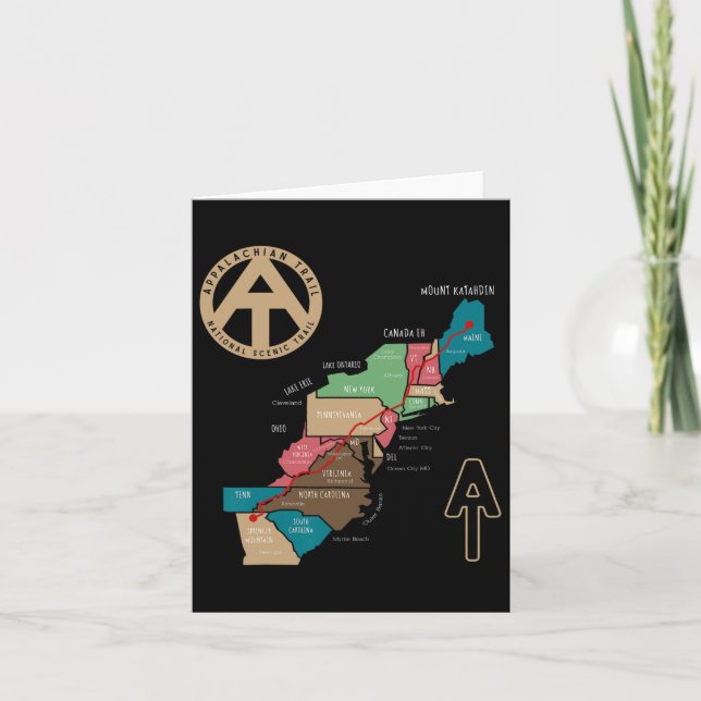 Carte du Randonnée du sentier des Appalaches (Devant)