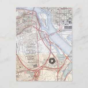 Carte du réseau routier du Pentagone