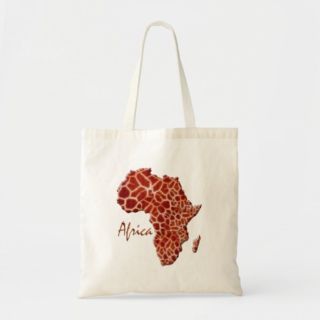 Carte du Sac fourre-tout africain à points girafes (Devant)