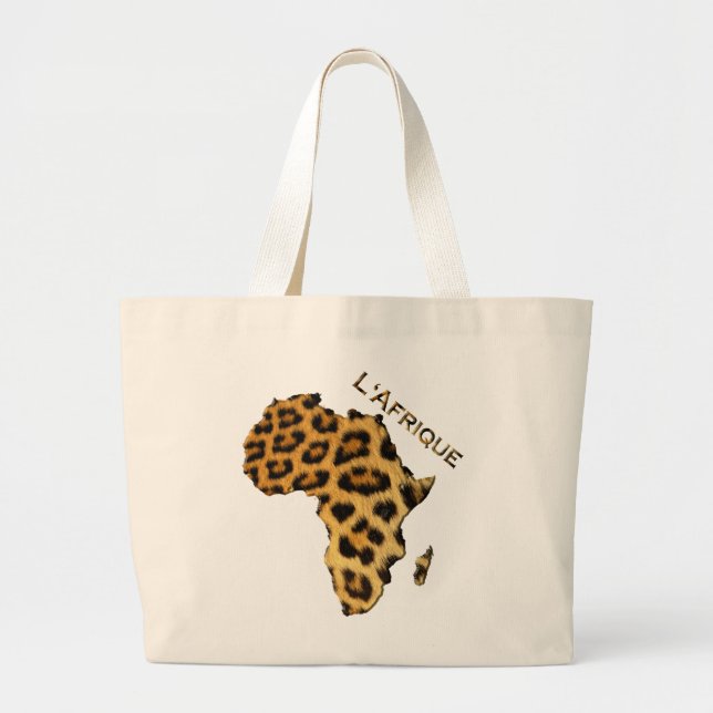 Carte du Sac fourre-tout de l'Afrique à points léo (Devant)
