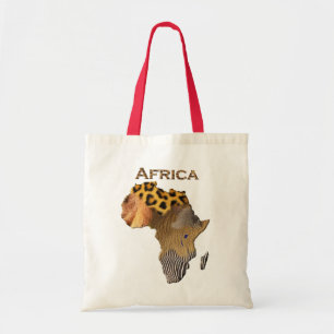 Carte du Sac fourre-tout de l'Afrique sur les anim