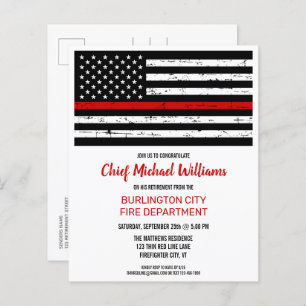 Carte du service de pompiers de retraite du budget