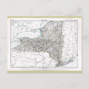 Carte du Vieux 1884 New York