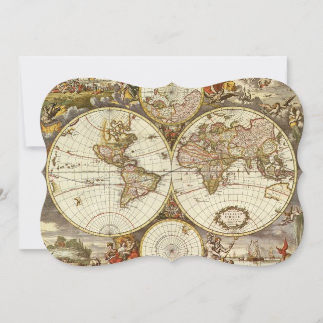 Carte du Vieux Monde antique par Frederick de Wit, (Devant)