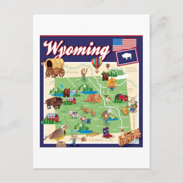Carte du Wyoming (Devant)