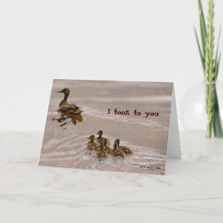 Carte Duck to water card