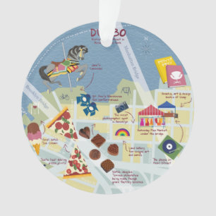 Carte Dumbo Brooklyn New York personnalisable à d