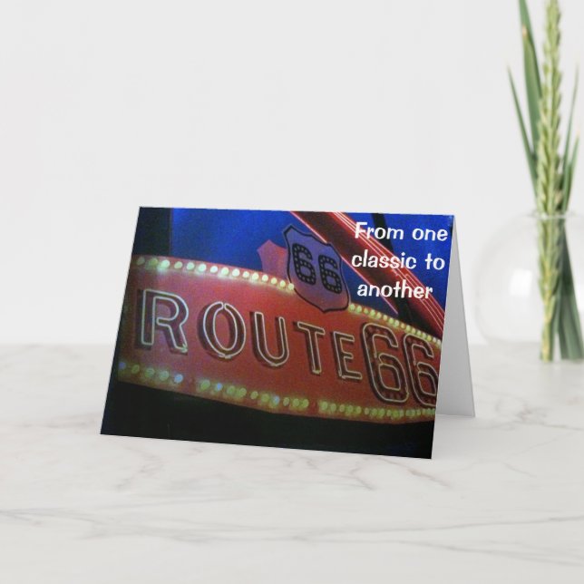 CARTE D'UN CLASSIQUE À L'AUTRE - ROUTE 66 ANNIVERSAIRE (Devant)