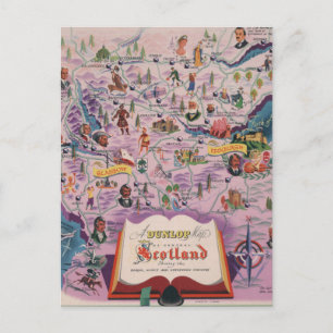 Carte Dunlop de l'Ecosse centrale