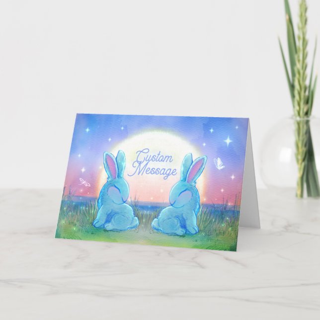 Carte Dusk Bunnies Customizable (Devant)