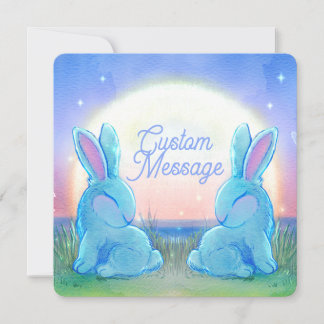 Carte Dusk Bunnies Customizable
