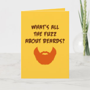 Carte Duvet au sujet des barbes (anniversaire)