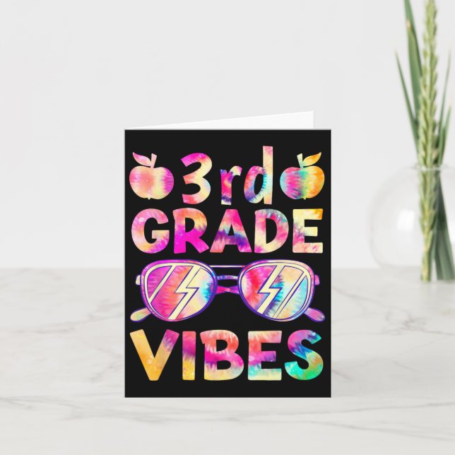 Carte Dye Vibes 3e année Enseignant Premier jour de reto (Devant)