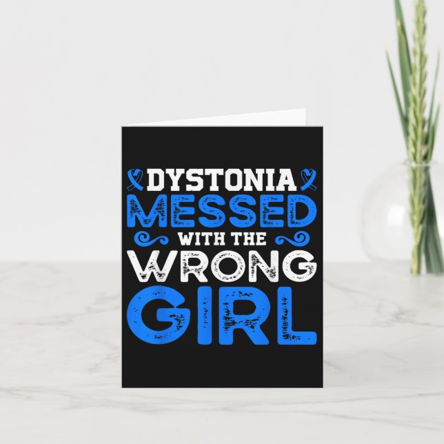 Carte Dystonie Conscience Dystonie Messed Avec Les Mauva (Devant)
