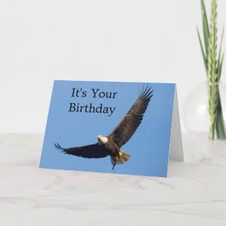 Carte Eagle In Flight Birthday Greeting Card
