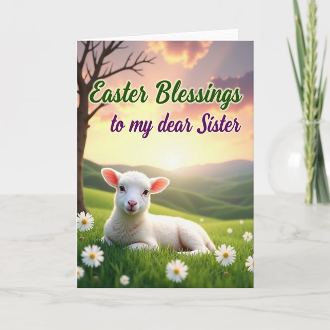 Carte Easter Blessings Sister Card (Devant)