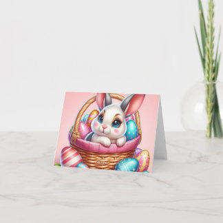 Carte Easter bunny chocolate egg