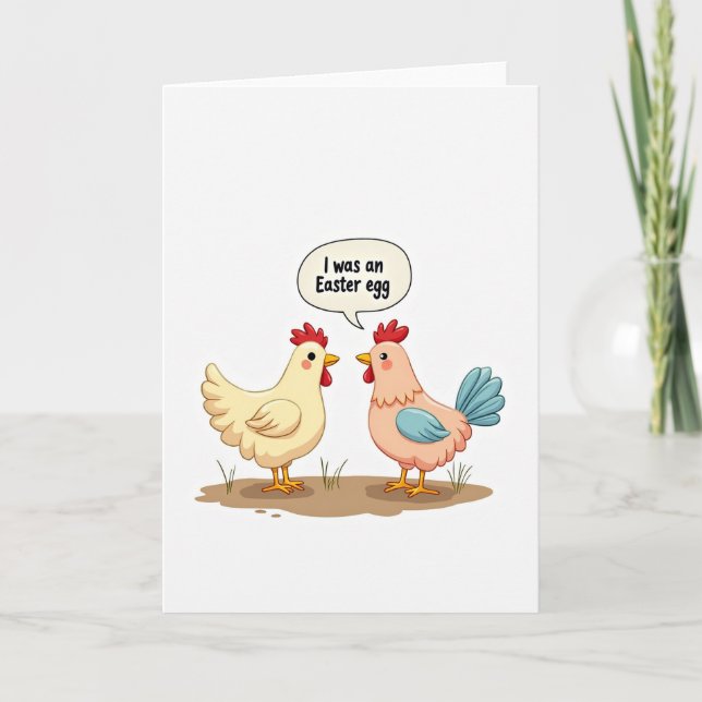 Carte Easter Egg Funny Bird Card (Devant)