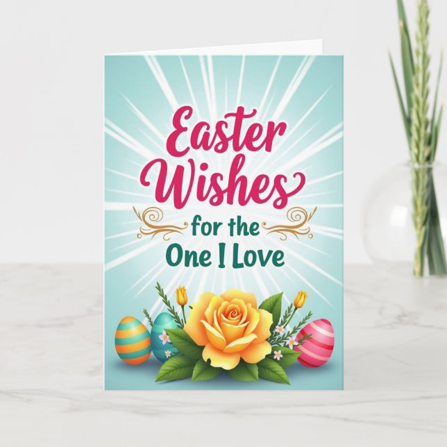 Carte Easter Wishes Love Card (Devant)