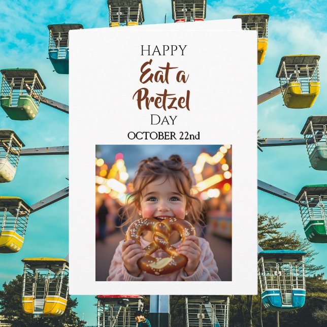 Carte Eat a Pretzel Day | October 22nd  (Créateur téléchargé)