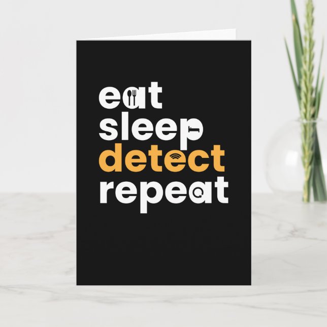 Carte Eat Sleep Détection Répéter (Devant)