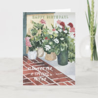 EAU PEINTE À LA MAIN AMI SPÉCIAL ANNIVERSAIRE