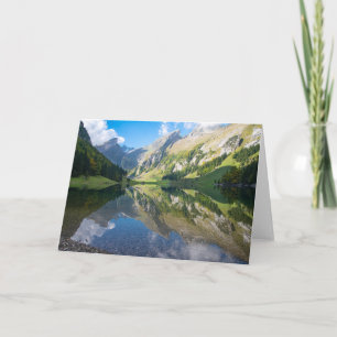 Carte Eau   Seealpsee Lac Alpes suisses Suisse