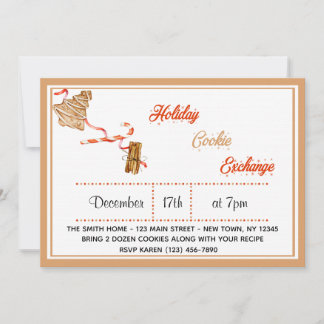 Carte Échange de cookies de vacances