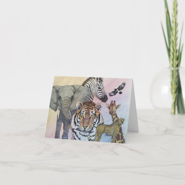 Carte Échantillonneur de safari (Devant)