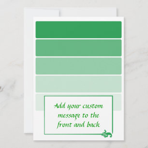 Carte Échantillons de peinture vert brillant