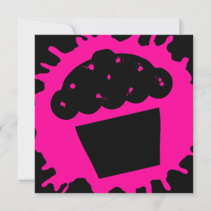 Carte éclaboussure de cupcake