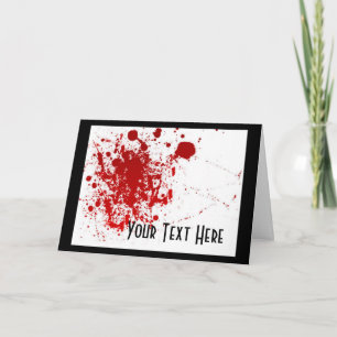 Carte Éclaboussure de sang