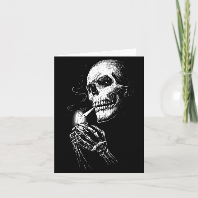 Carte Éclairage squelette grossier fumée (Devant)