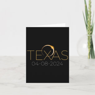 Carte Éclipse solaire 2024 État Texas Total Éclipse sola