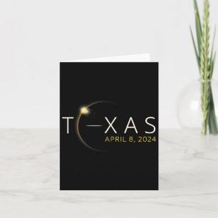 Carte Éclipse solaire 2024 État Texas Total Éclipse sola